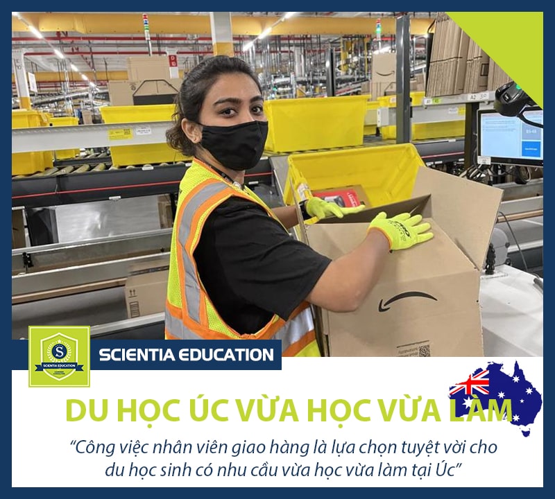 Du học Úc vừa học vừa làm với công việc là nhân viên giao hàng