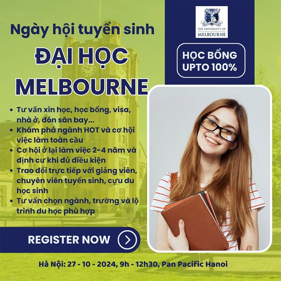 Ngày hội tuyển sinh Đại học Melbourne tại Hà Nội
