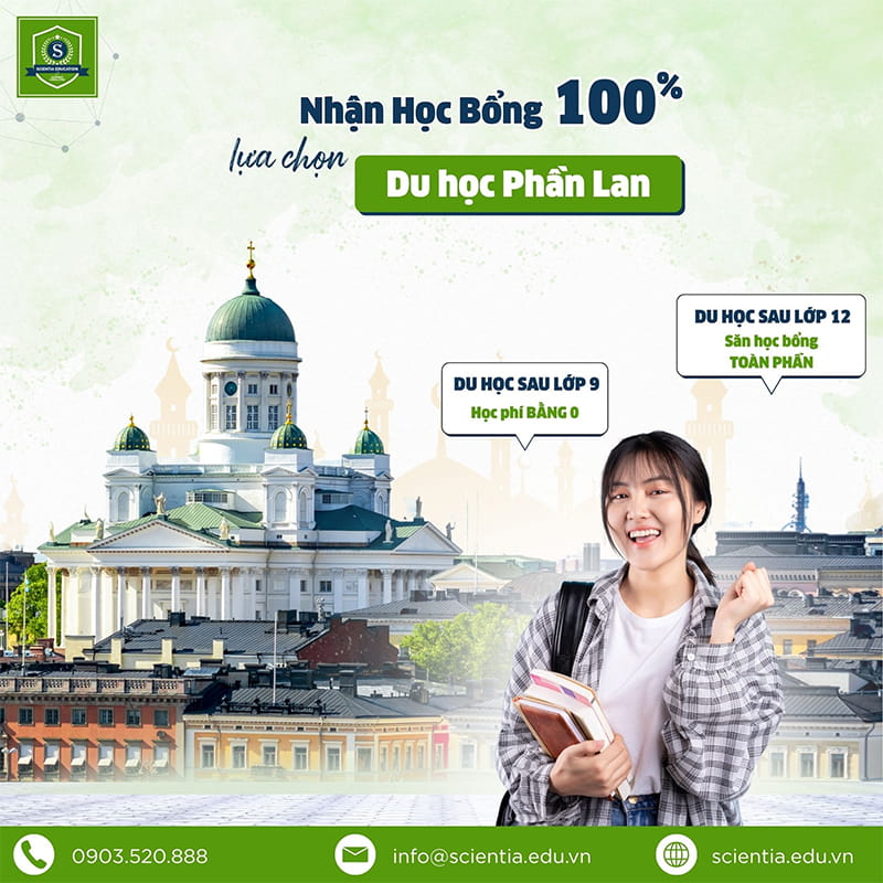 DU HỌC PHẦN LAN NHẬN HỌC BỔNG 100% TẠI SCIENTIA EDUCATION
