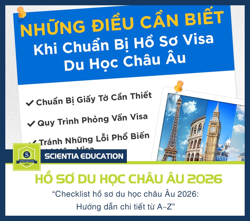 Hồ sơ du học Châu Âu 2026