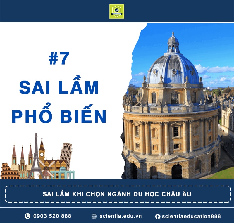 SAI LẦM KHI CHỌN NGÀNH DU HỌC CHÂU ÂU