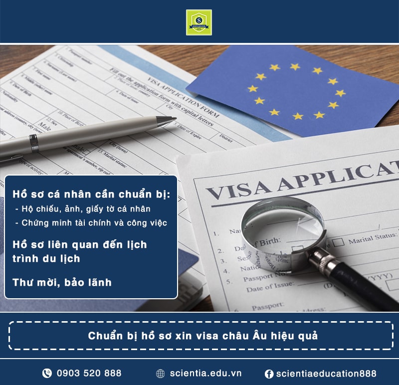 Chuẩn bị hồ sơ xin visa châu Âu hiệu quả
