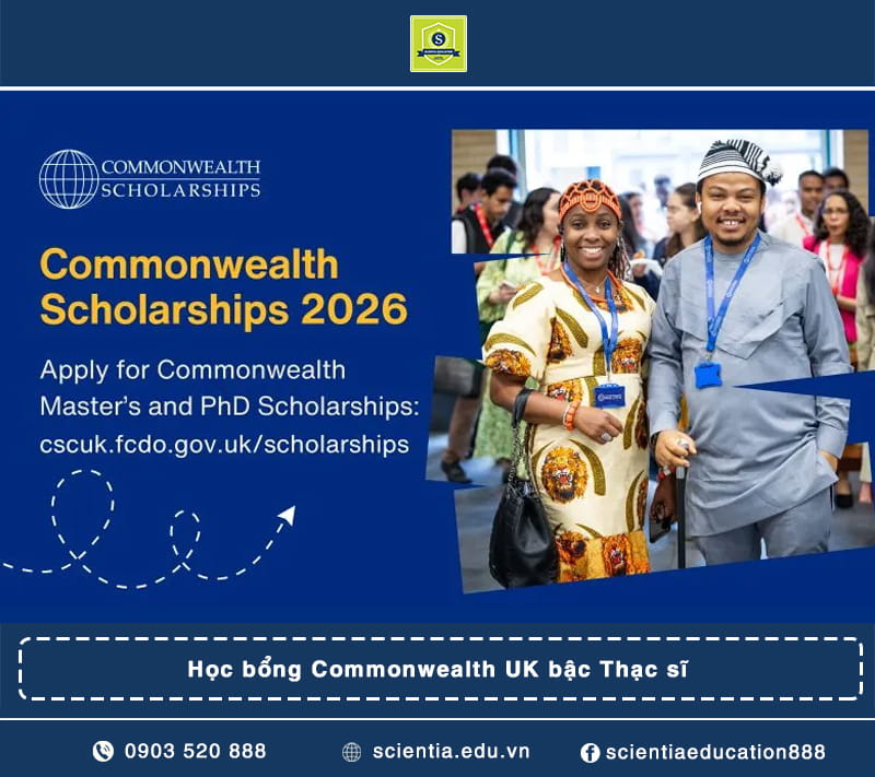 Học bổng Commonwealth UK bậc Thạc sĩ