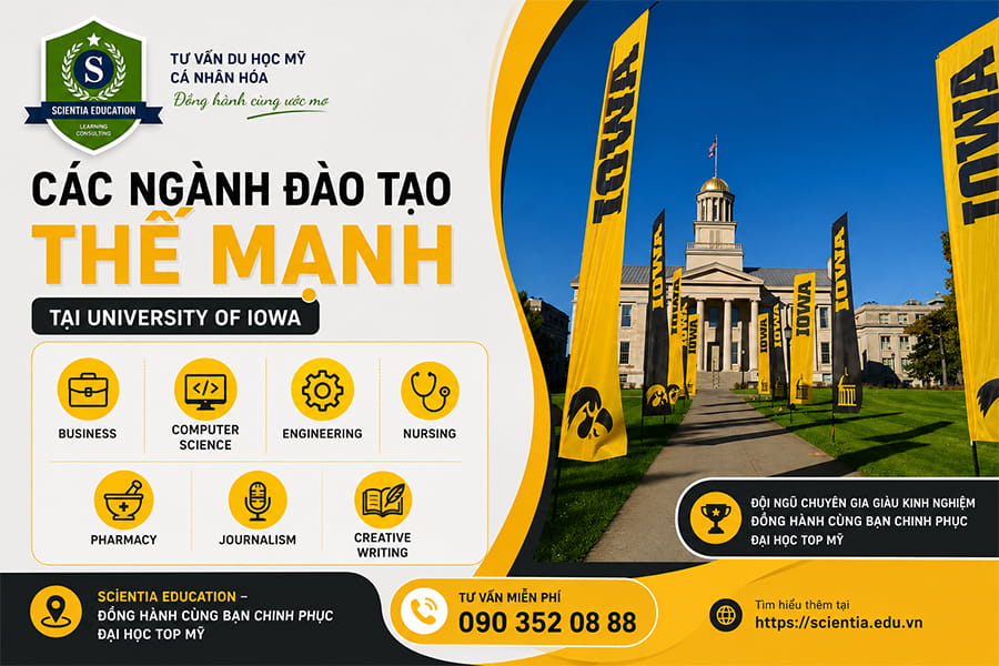 Các ngành đào tạo thế mạnh tại University of Iowa