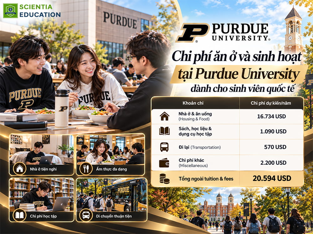 Chi phí ăn ở và sinh hoạt tại Purdue University
