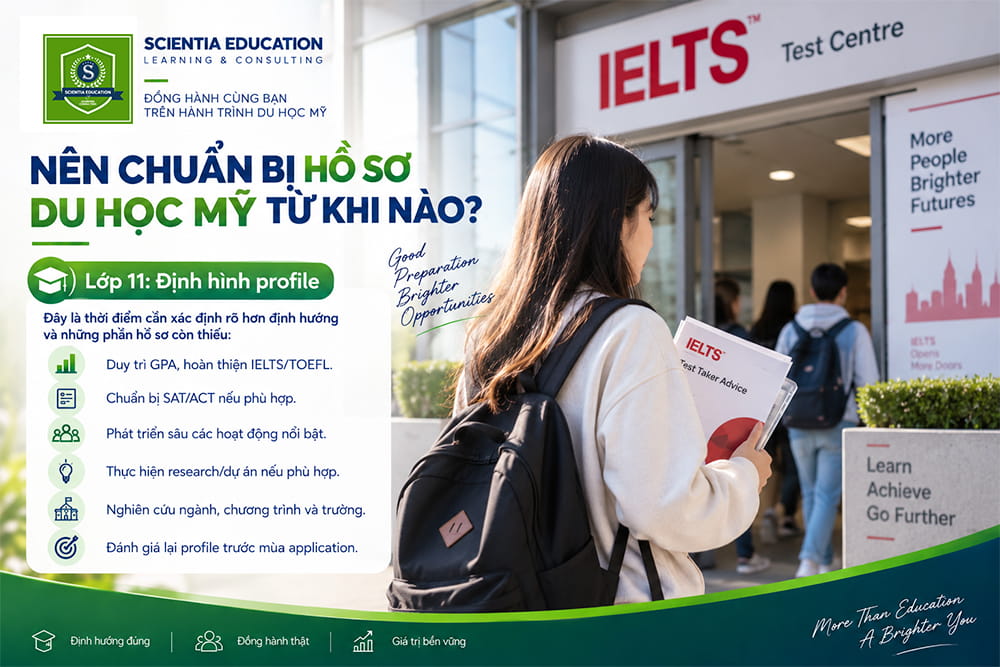 Chuẩn bị hồ sơ du học Mỹ từ lớp 11