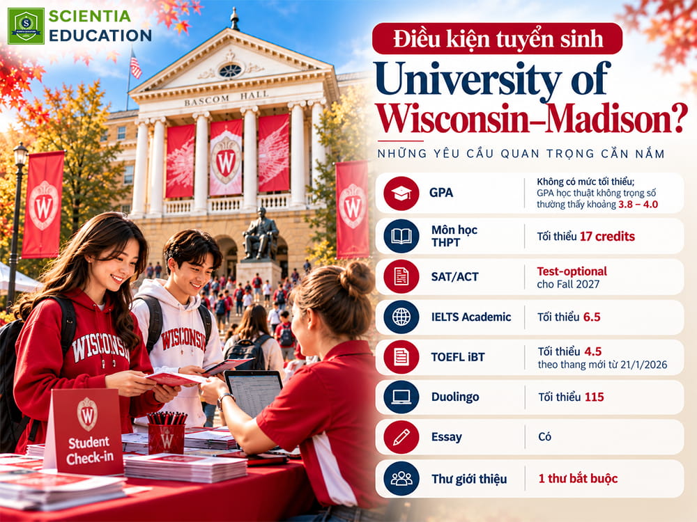 Điều kiện University of Wisconsin–Madison