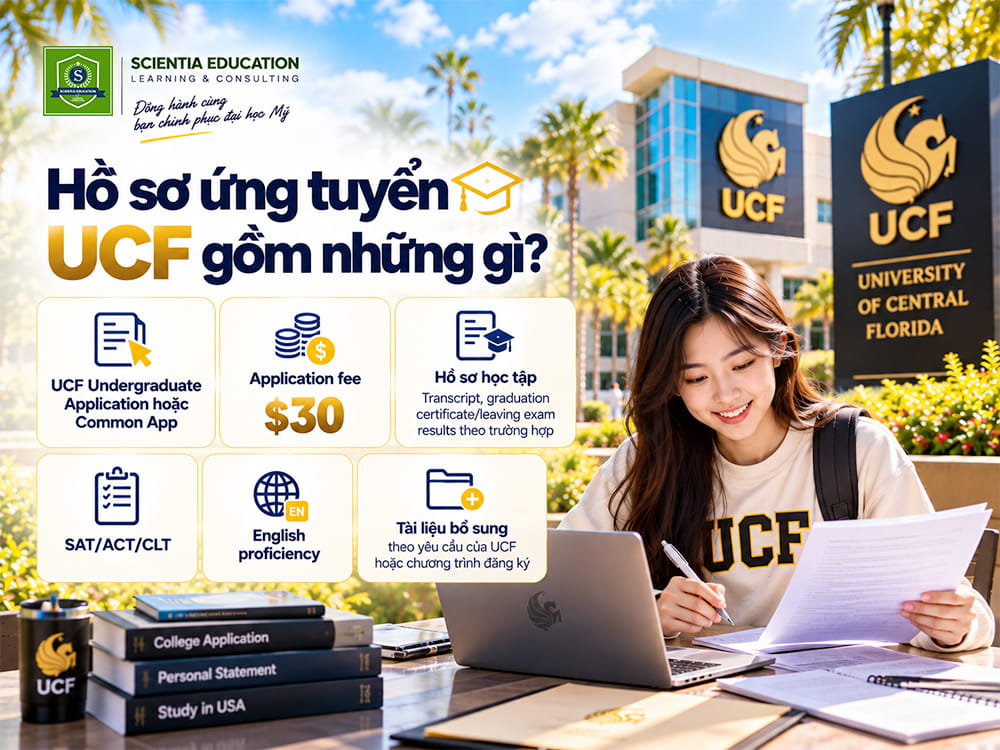 Hồ sơ ứng tuyển UCF gồm những gì