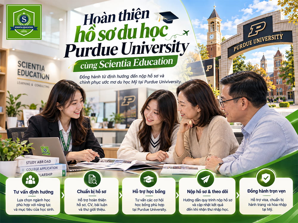 Hoàn thiện hồ sơ du học Purdue University cùng Scientia Education