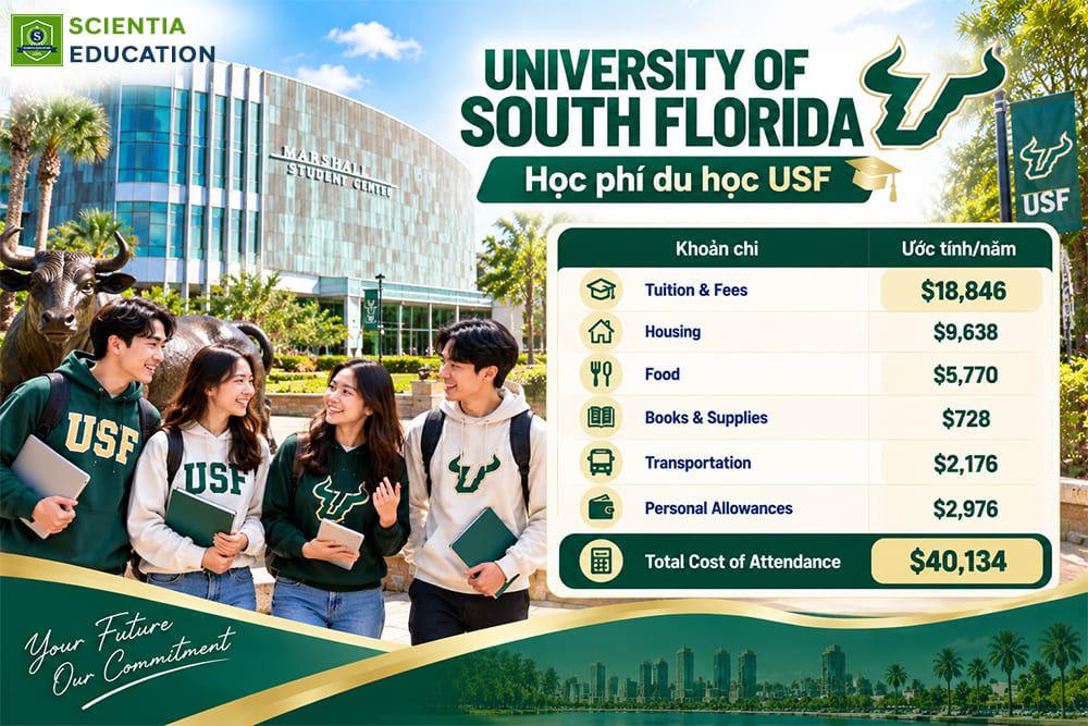 Học phí du học tại University of South Florida