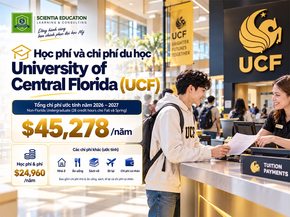 Học phí và chi phí du học University of Central Florida