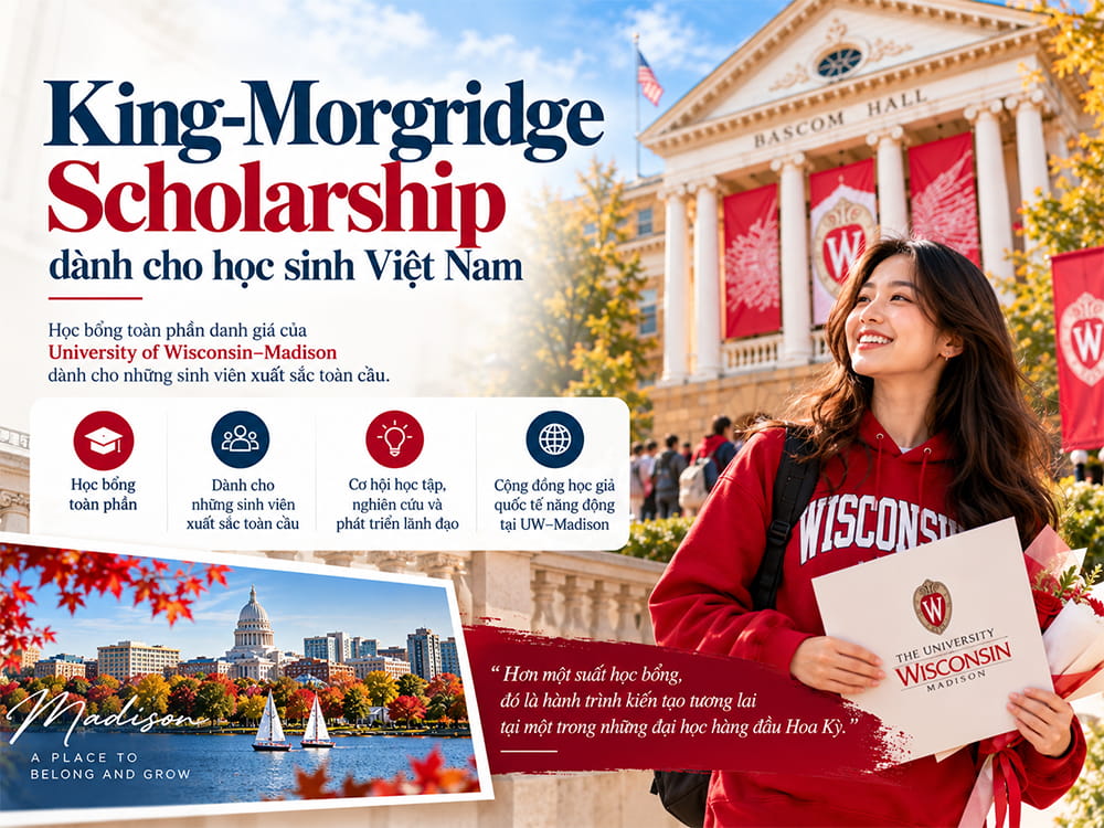 King-Morgridge Scholarship dành cho học sinh Việt Nam