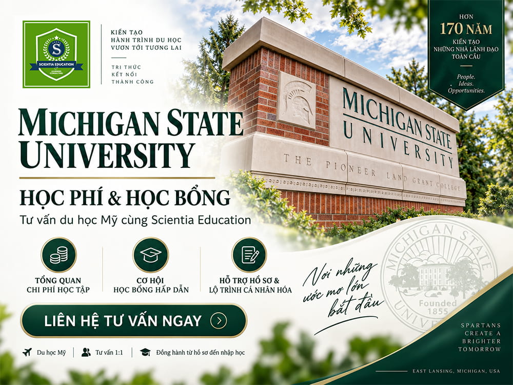 Michigan State University: Học Phí & Học Bổng