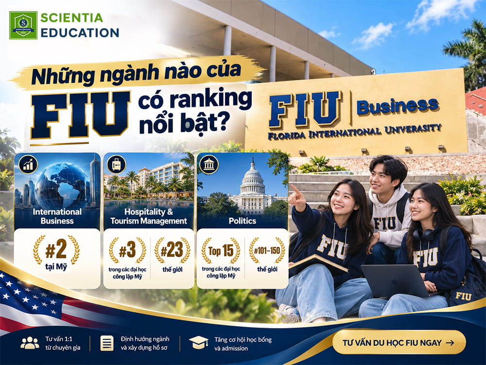 Những ngành nào của FIU có ranking nổi bật