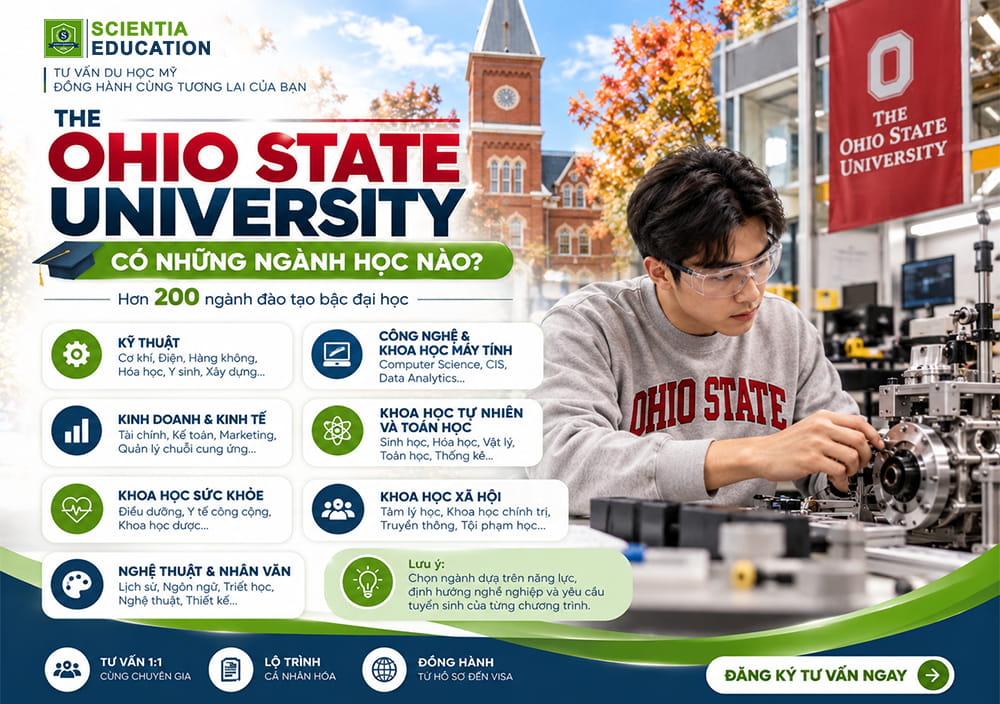 The Ohio State University có những ngành học nào